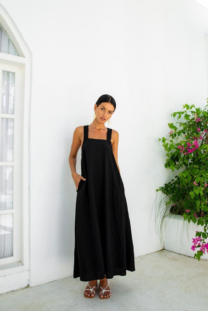 FORTUNATE ONE Dear Eclipse Maxi Dress Black Product Image