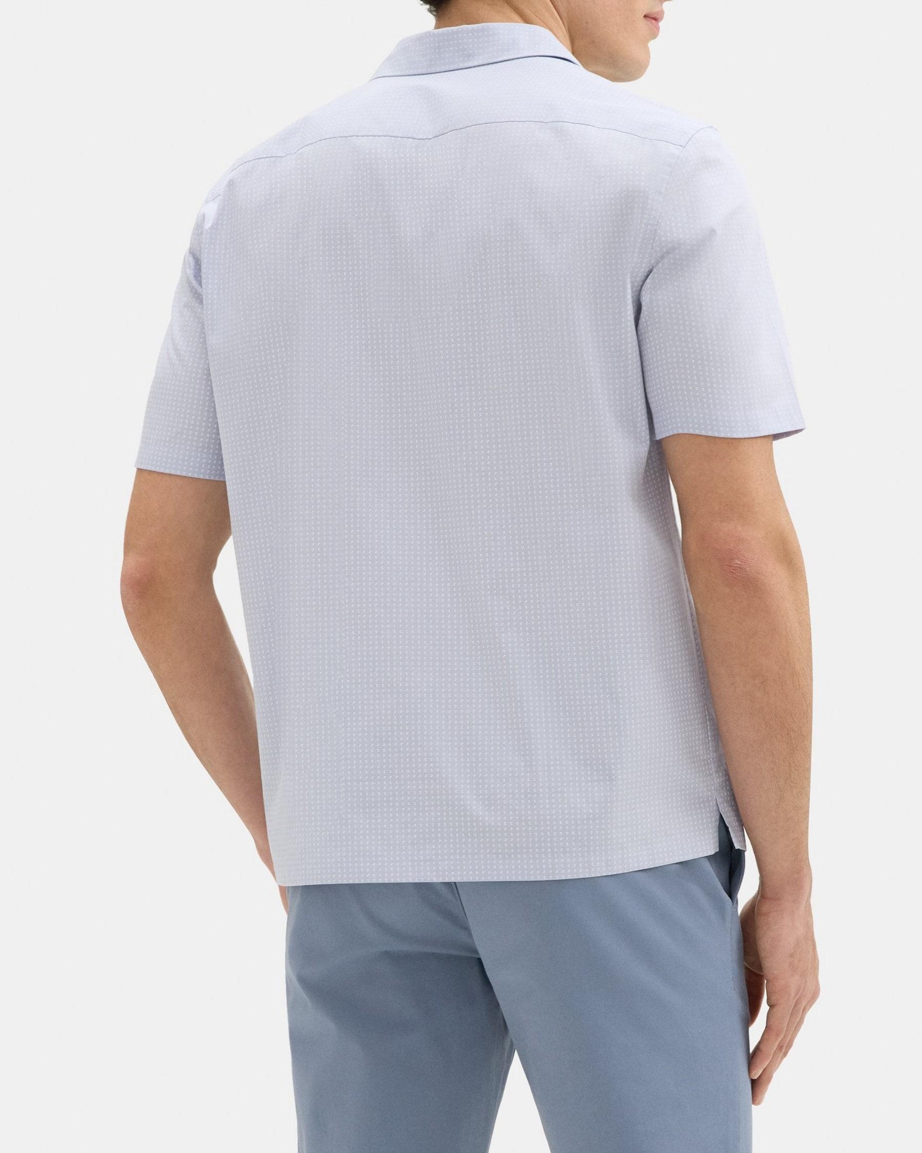 Short-Sleeve Camp Shirt in Cotton Product Image