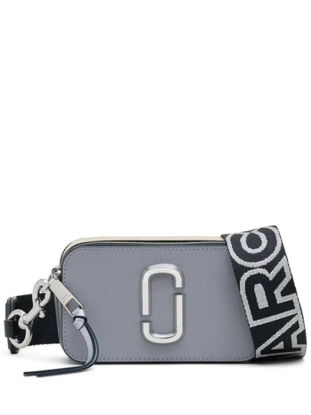 MARC JACOBS Snapshot Leather Cross-body Bag In Grey Product Image