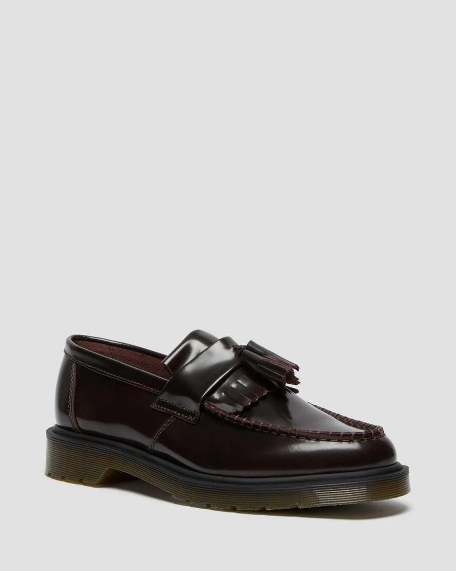 Dr. Martens Adrian (Cherry Red Arcadia) Slip-on Dress Shoes Product Image