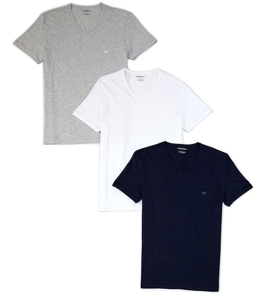 Emporio Armani V-Neck Undershirt 3-Pack Product Image