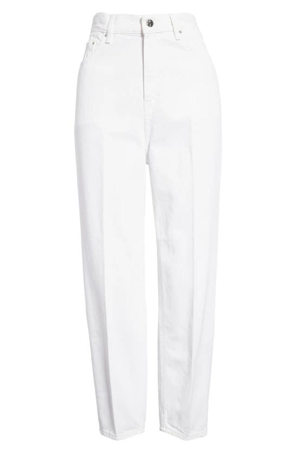 Tapered Jeans In 107 Coated White Product Image