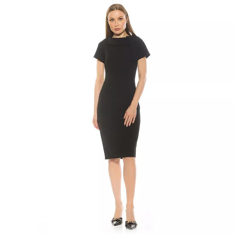 Womens ALEXIA ADMOR Wrene Short Sleeve Sheath Dress Product Image