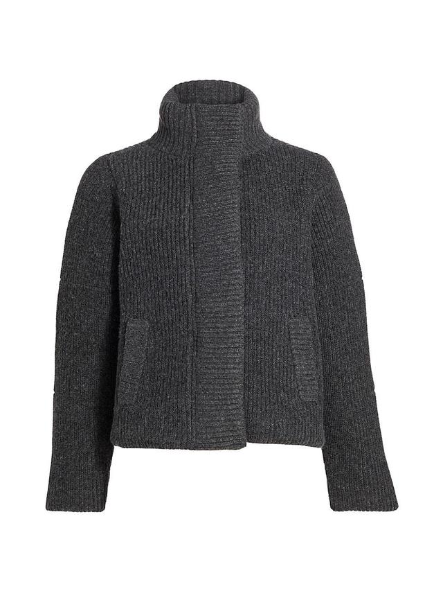 Womens Avery Rib-Knit Jacket Product Image