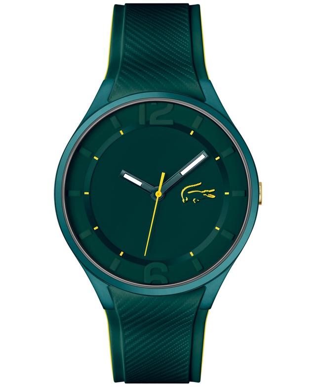 Lacoste Mens Ollie Green Silicone Strap Watch 44mm - Turquoise Product Image