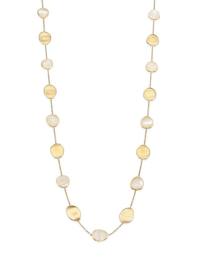 Womens Lunaria 18K Yellow Gold & Mother-Of-Pearl Necklace Product Image