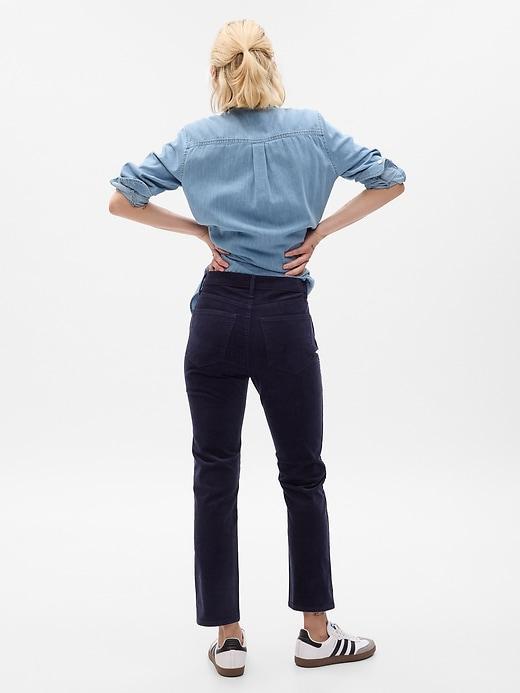 High Rise Corduroy Vintage Slim Pants Product Image