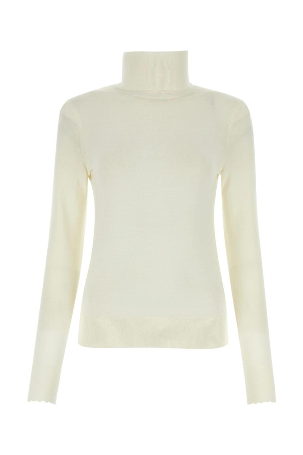 Wool Turtleneck Sweater In Cream product image