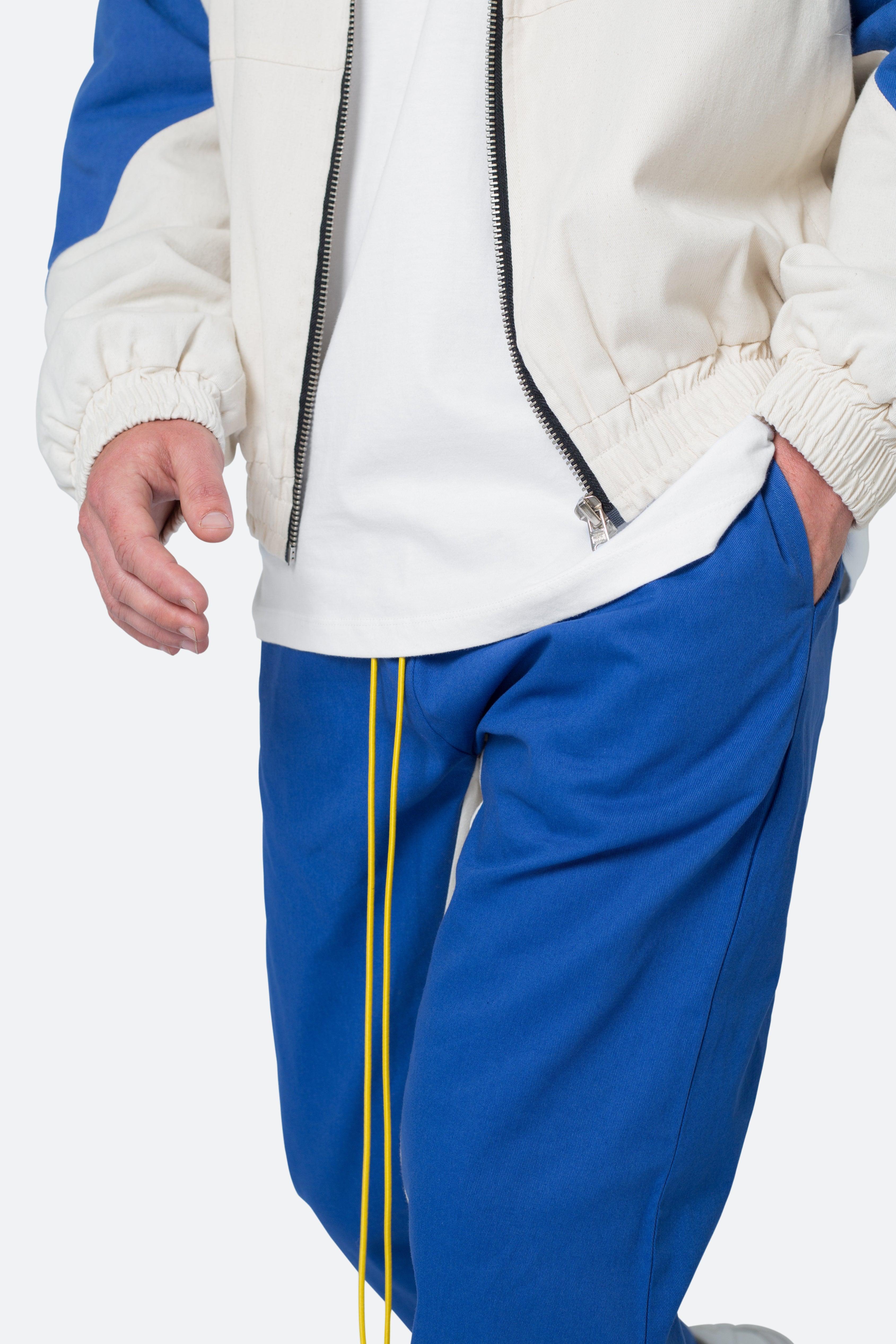 Twill Racing Pants - Blue/Natural Product Image