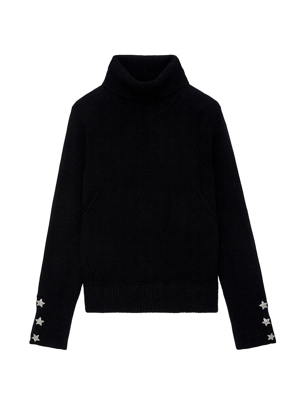 Zadig & Voltaire Bijoux Boxy Fit Cashmere & Wool Sweater Product Image