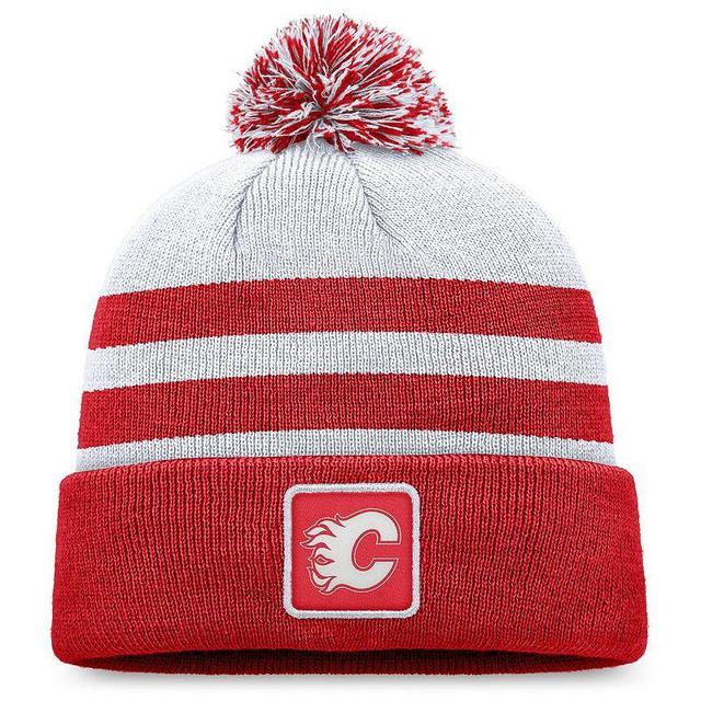 Mens Fanatics Branded Gray Ottawa Senators Cuffed Knit Hat with Pom Product Image