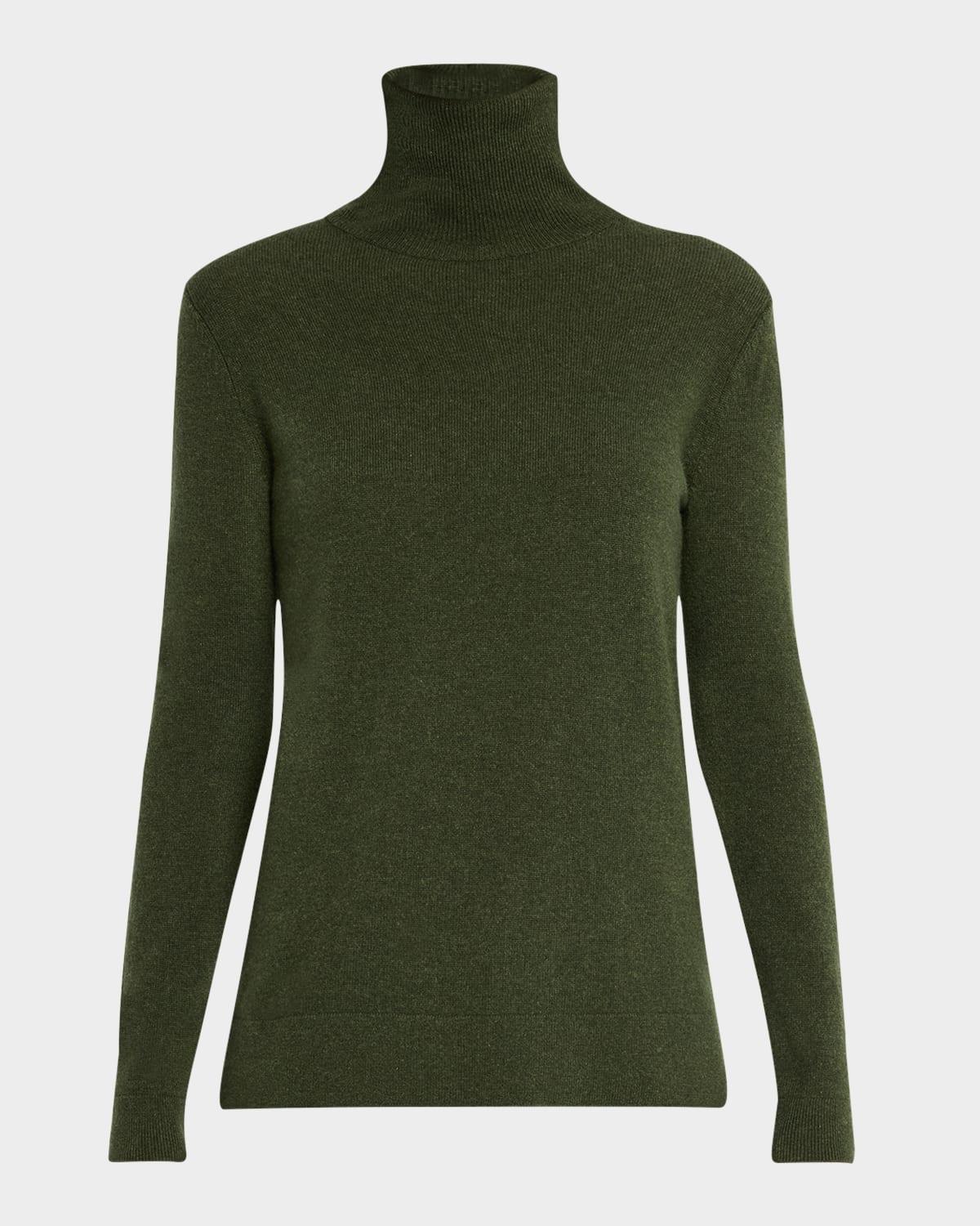 Cashmere Basic Turtleneck Top Product Image