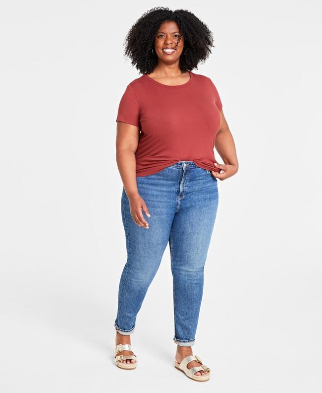 On 34th Womens Ribbed T-Shirt, Xxs-4X, Created for Macys Product Image