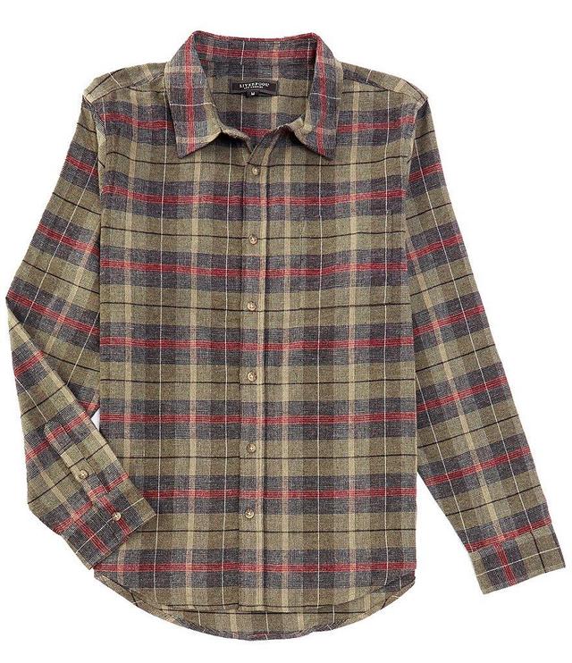 Liverpool Los Angeles Long Sleeve Plaid Woven Shirt Product Image