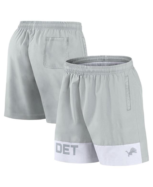 Fanatics Mens Gray Detroit Lions Elements Shorts - Gray Product Image