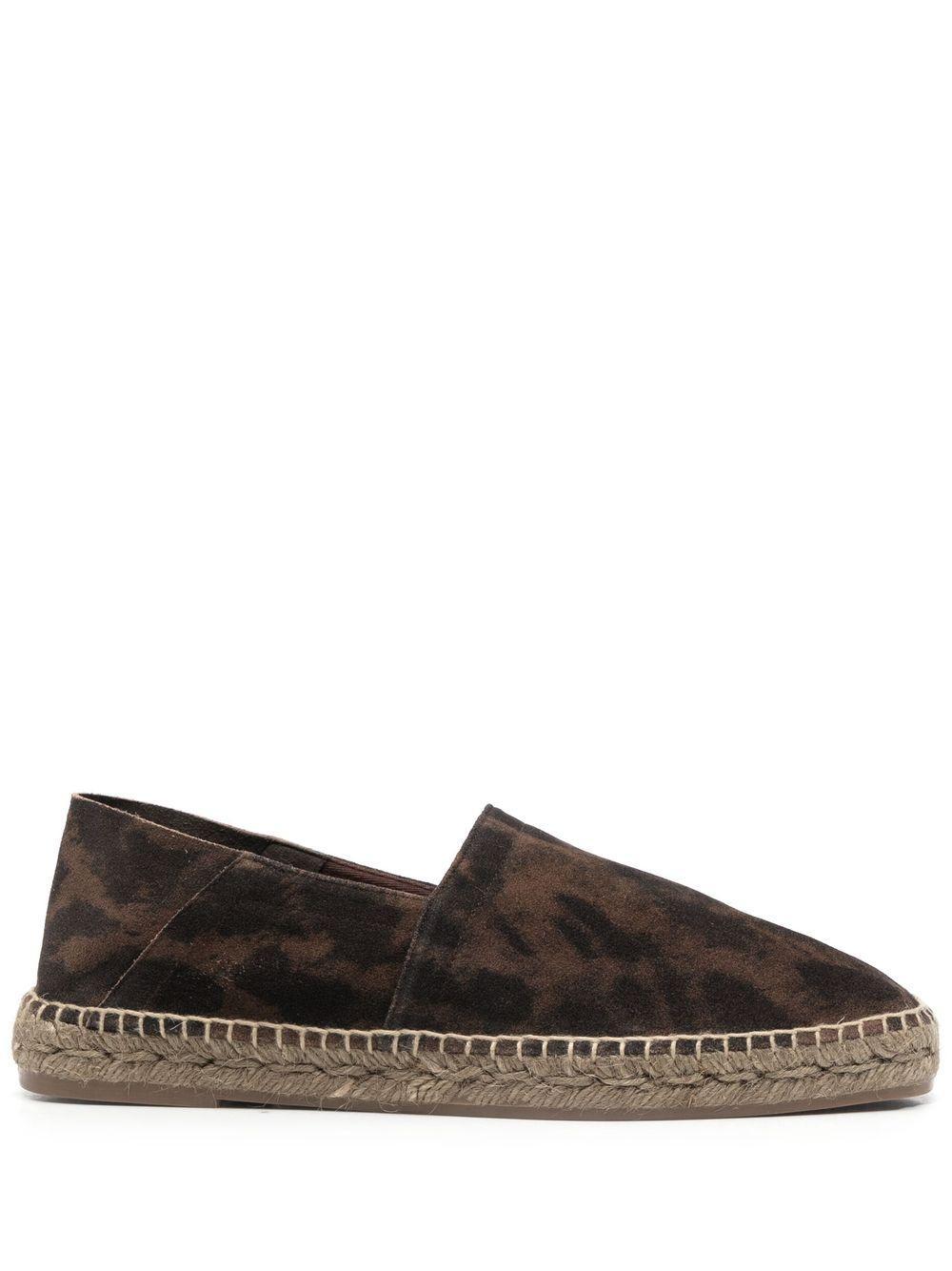 TOM FORD Cheetah-print Suede Espadrilles In Brown Product Image