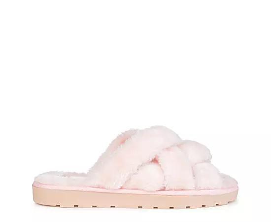 Journee Collection Womens Quiet Crisscross Slippers Product Image