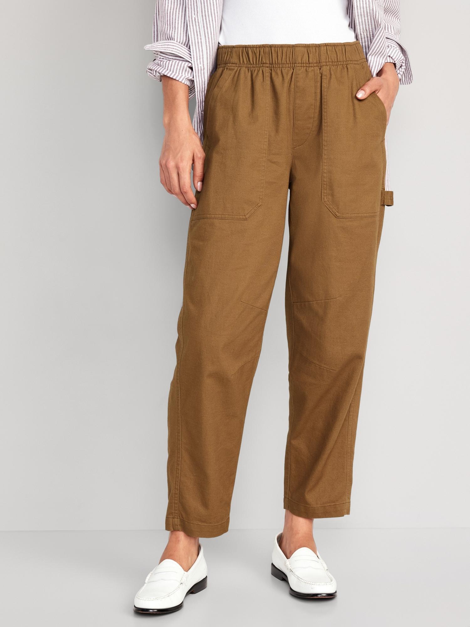 High-Waisted Pulla Utility Pants Product Image