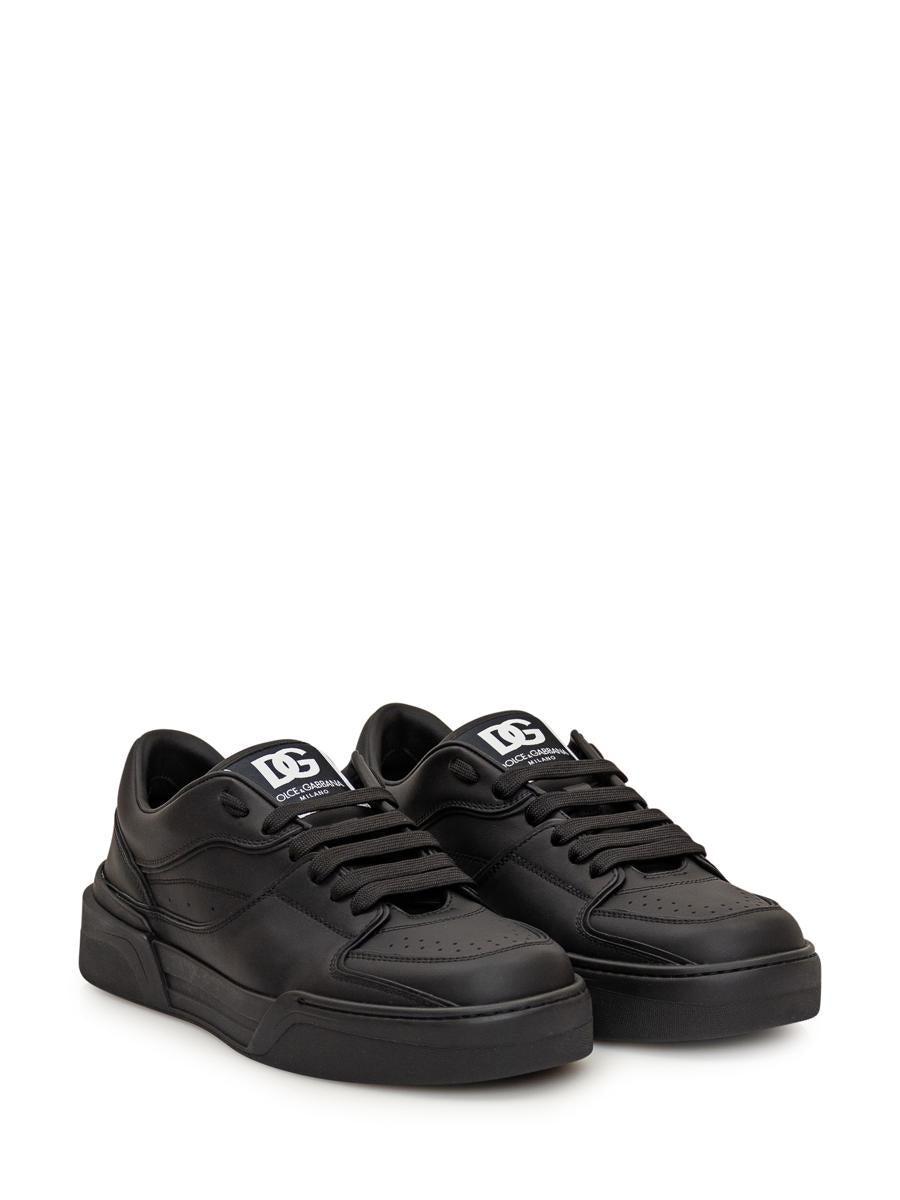 Leather Sneakers In Black Product Image