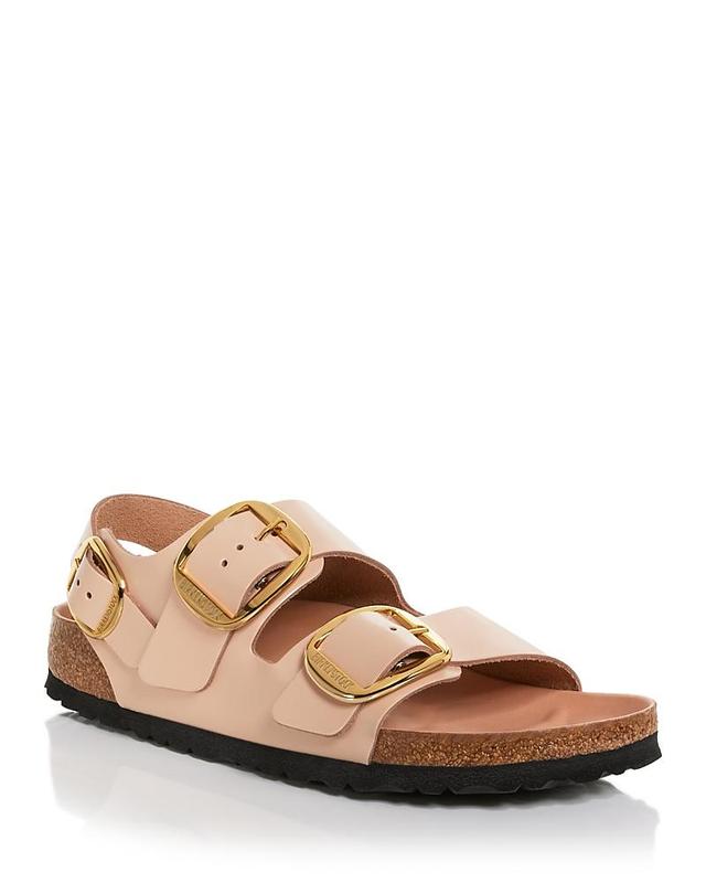 Milano Leather Dual-Buckle Slingback Sandals Product Image