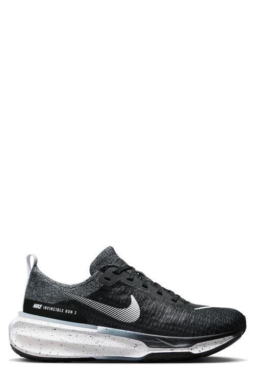 NIKE Zoomx Invincible Run 3 Running Shoe In Black/white Product Image