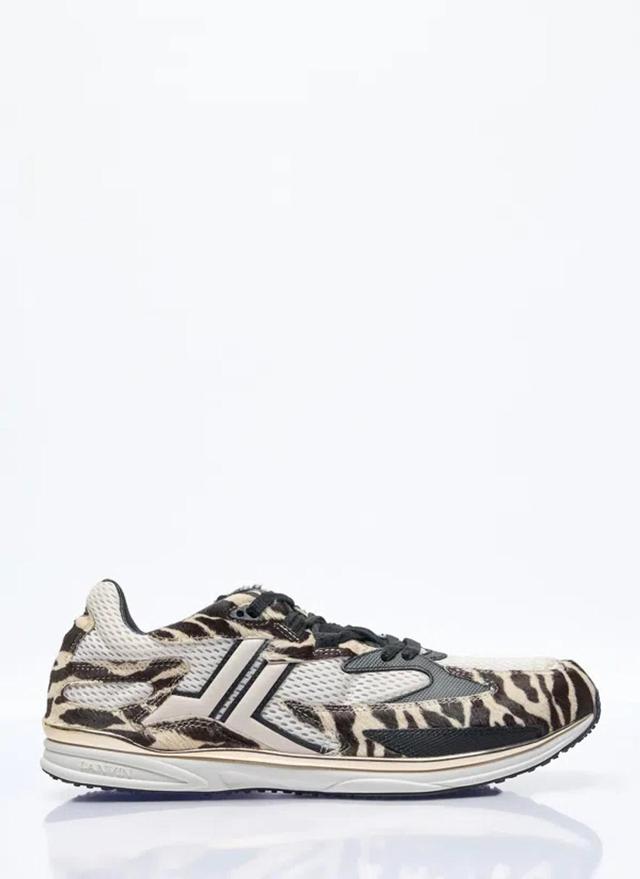 LANVIN Meteor Sneakers In Cream Product Image