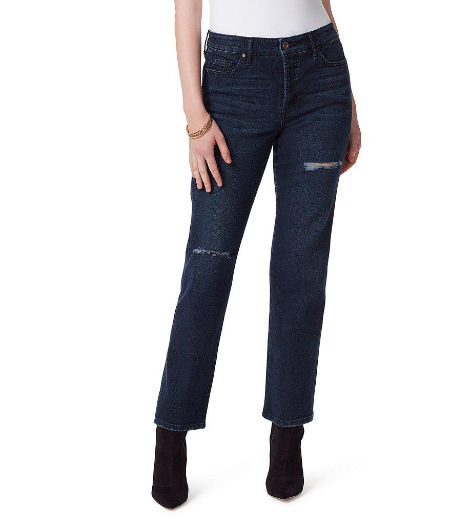 Jessica Simpson Flirt High Rise Distressed Bootcut Jeans product image