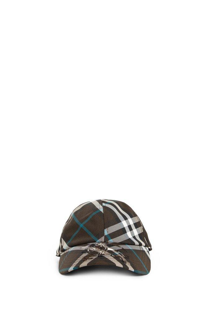 Checked Baseball Cap In Multi Product Image