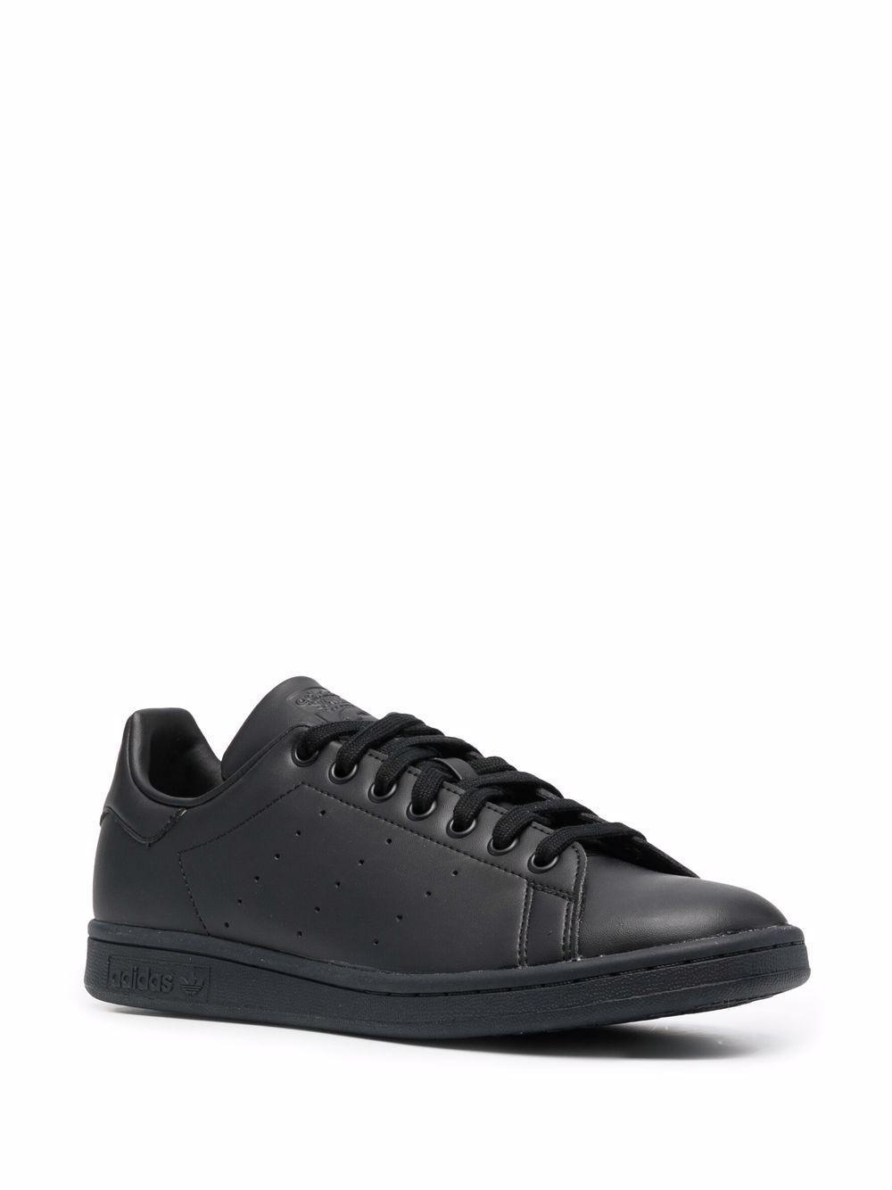 ADIDAS ORIGINALS Leather Low-top Sneakers In Black/black/black Product Image