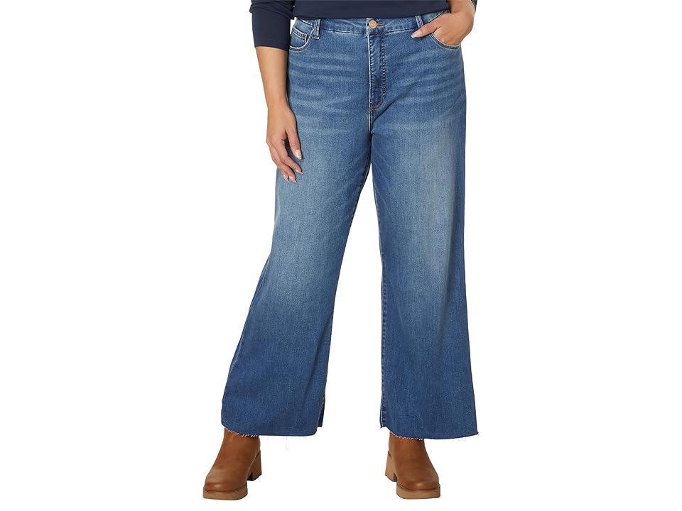 KUT from the Kloth Meg High Waist Raw Hem Wide Leg Jeans Product Image