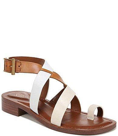 Franco Sarto Ina Leather Toe Loop Sandals Product Image