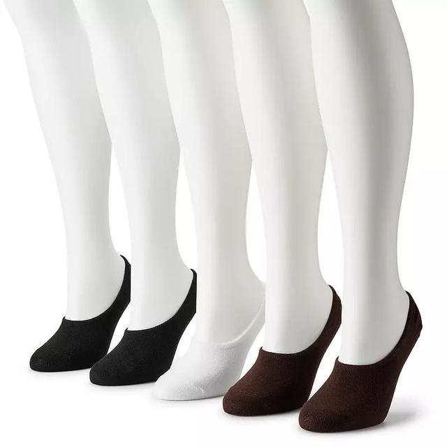 Womens Sonoma Goods For Life 5-Pack Solid Monochrome Liner Socks Product Image