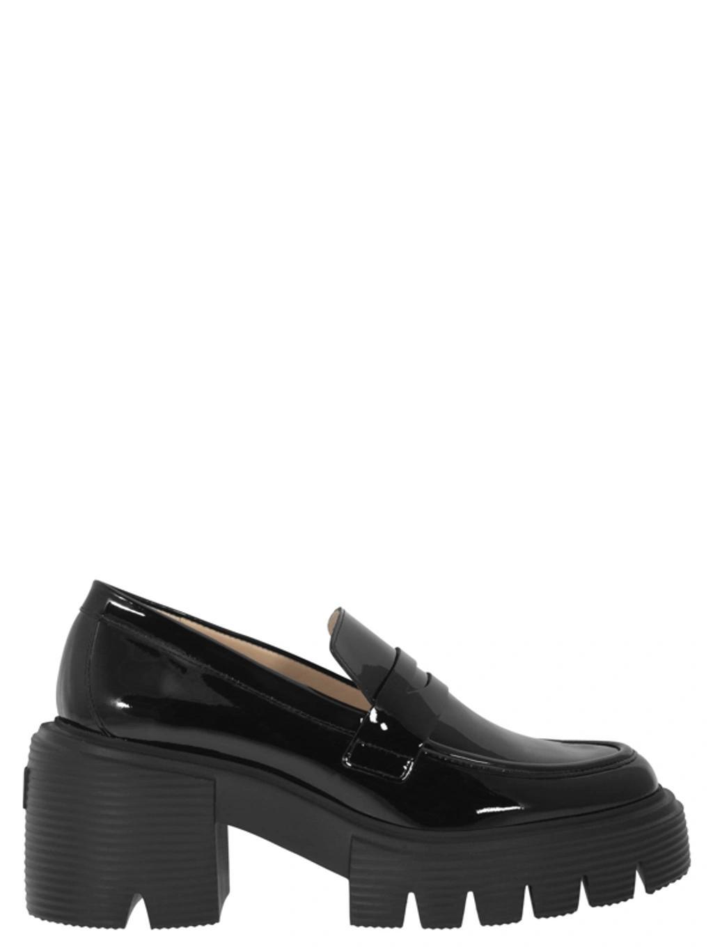 Soho 60mm Platform Leather Loafers In Black Product Image