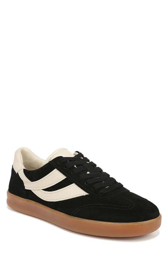 VINCE Men's Oasis-m Suede And Leather Low-top Sneakers In Black Product Image