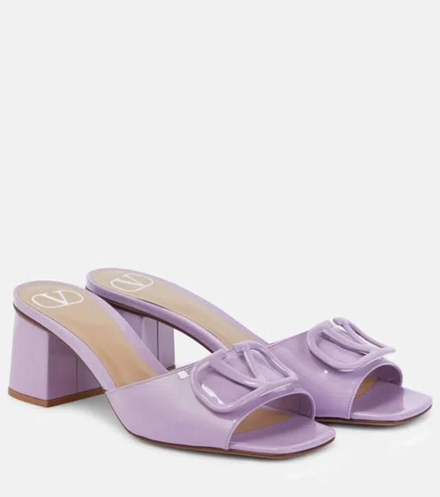 Valentino Vlogo 60 Patent Sandal In Purple Product Image