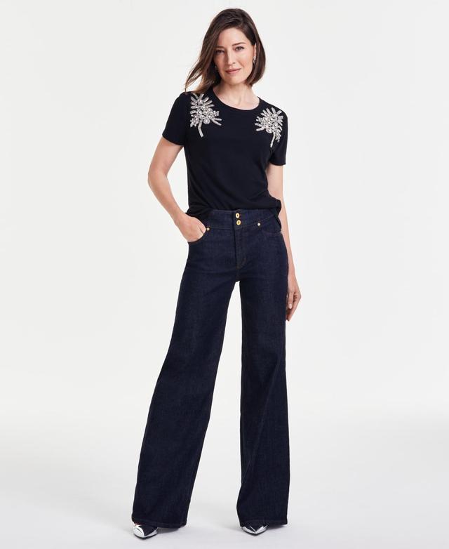 I.n.c International Concepts Womens High-Rise Wide-Leg Jeans, Created for Macys Product Image