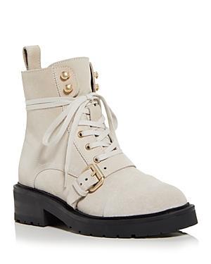 AllSaints Donita Suede Boot (Stone White) Women's Boots Product Image