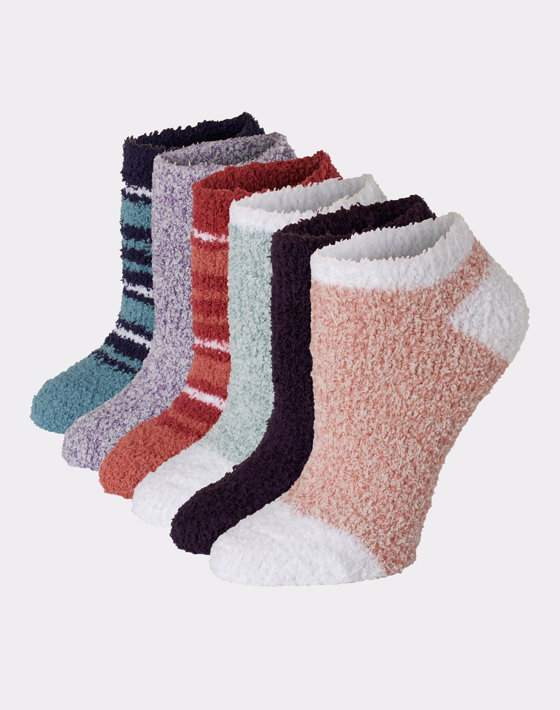 Hanes Womens Cozy No Show Socks. Assorted, 6-Pairs Multi Solid Assortment 5-9 Product Image