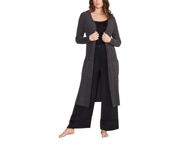 Barefoot Dreams CozyChic(r) Ultra Lite Long Cardigan (Pearl) Women's Sweater Product Image