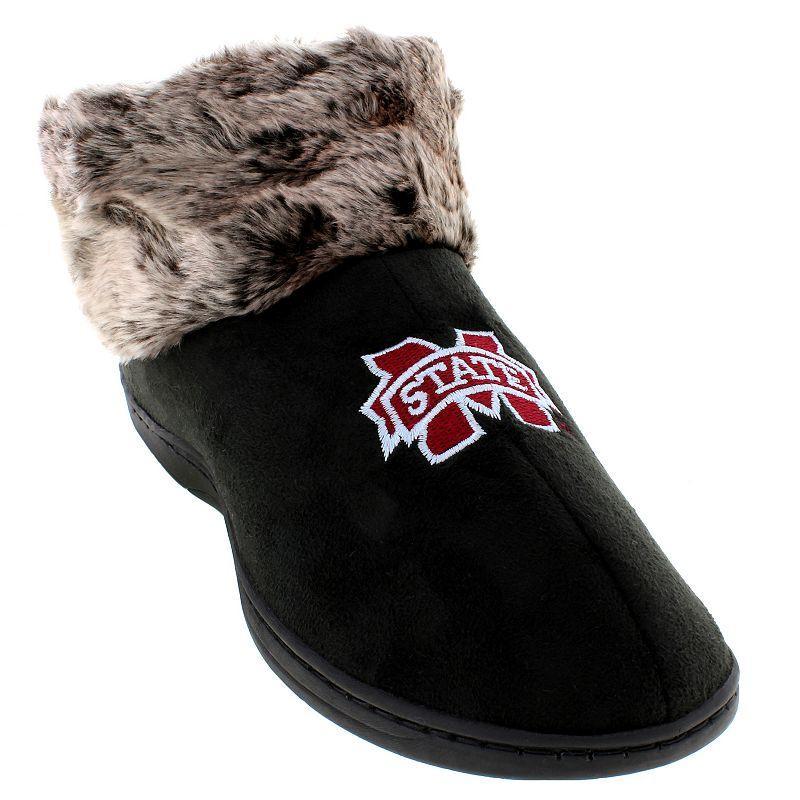 Mississippi State Bulldogs Faux-Fur Slippers, Womens Product Image