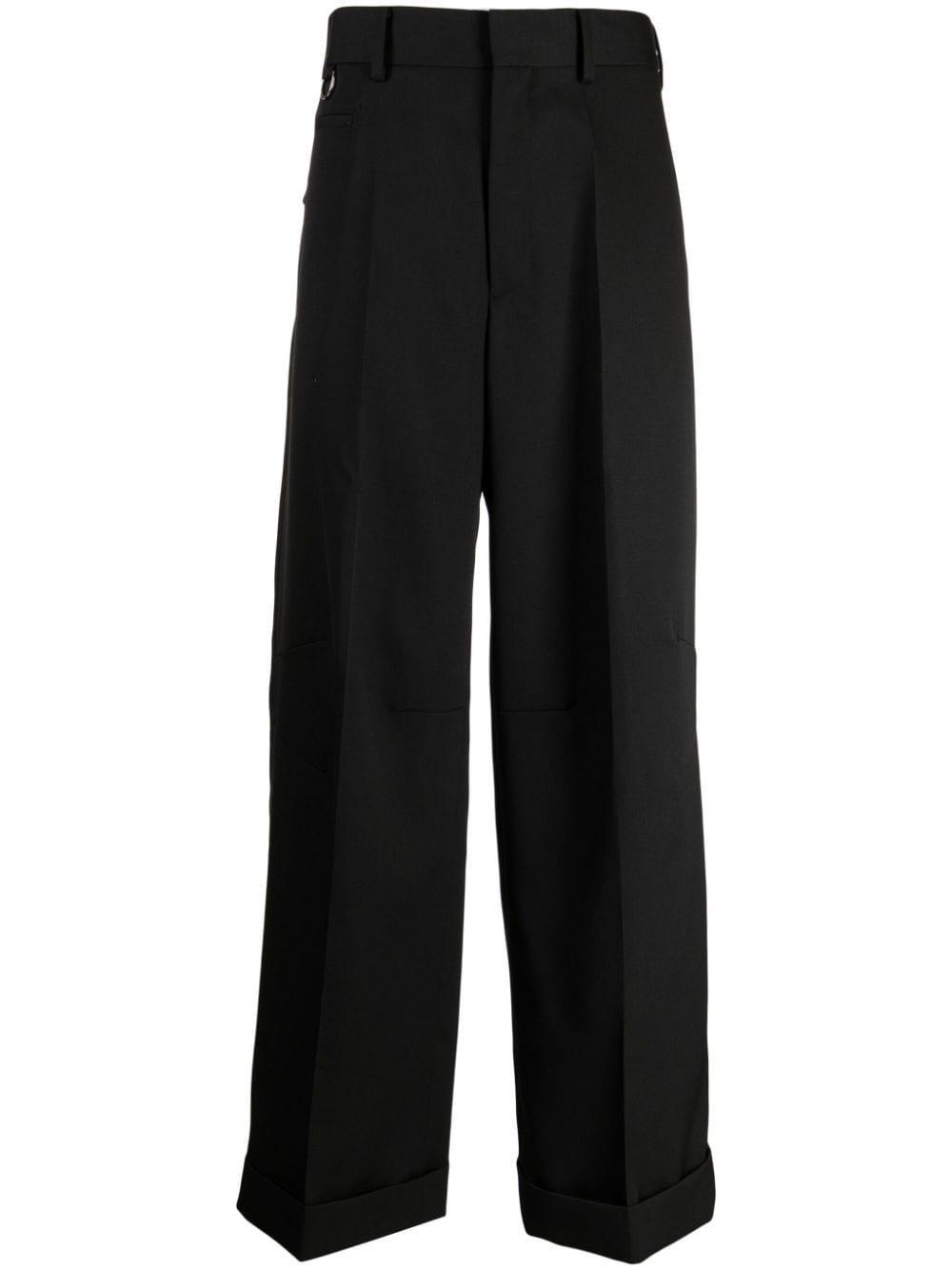 UNDERCOVER Straight-leg Wool Trousers In Black Product Image