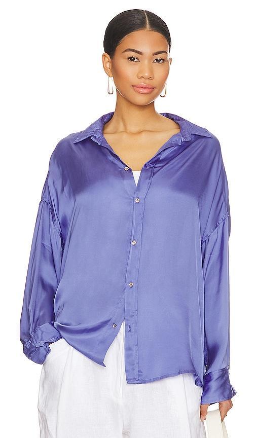 Indah Lakeshore Button Up Shirt in Purple. Product Image