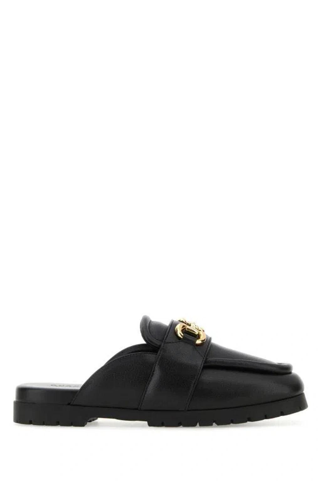 Horsebit Loafer Slippers In Black product image