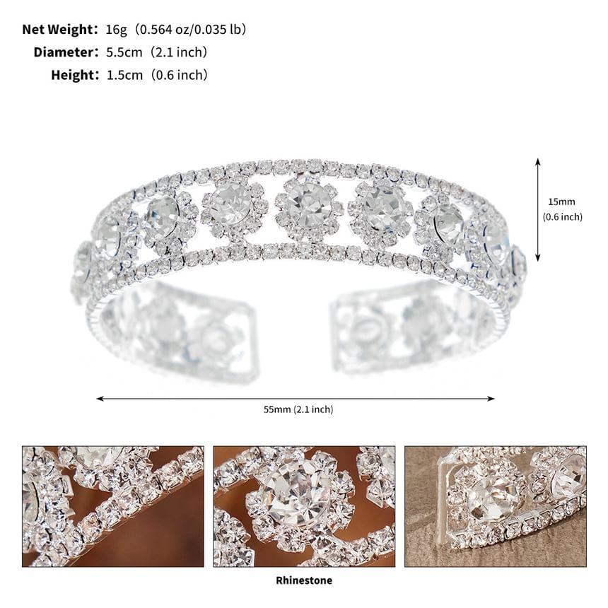 Rhinestone Open Bangle Product Image