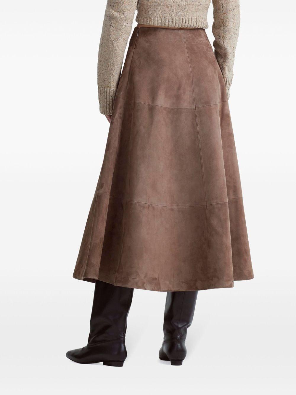 Varda suede midi skirt Product Image