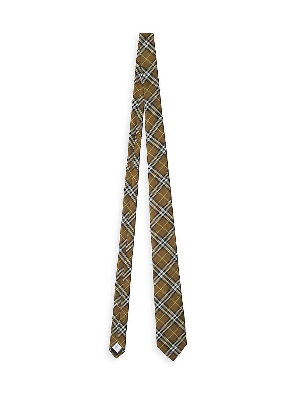 Mens Check Silk Tie Product Image