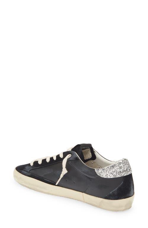 GOLDEN GOOSE Super-star Low Top Sneaker In Black Silver Antique Pink Product Image