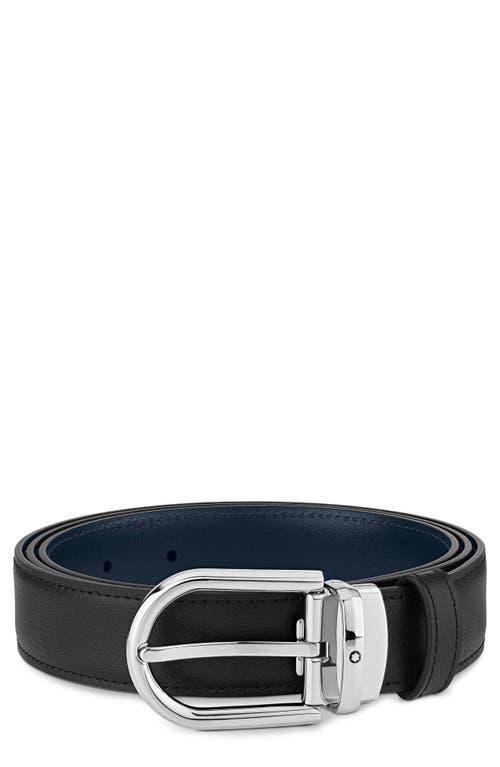 Montblanc Reversible Horseshoe Buckle Leather Belt Product Image