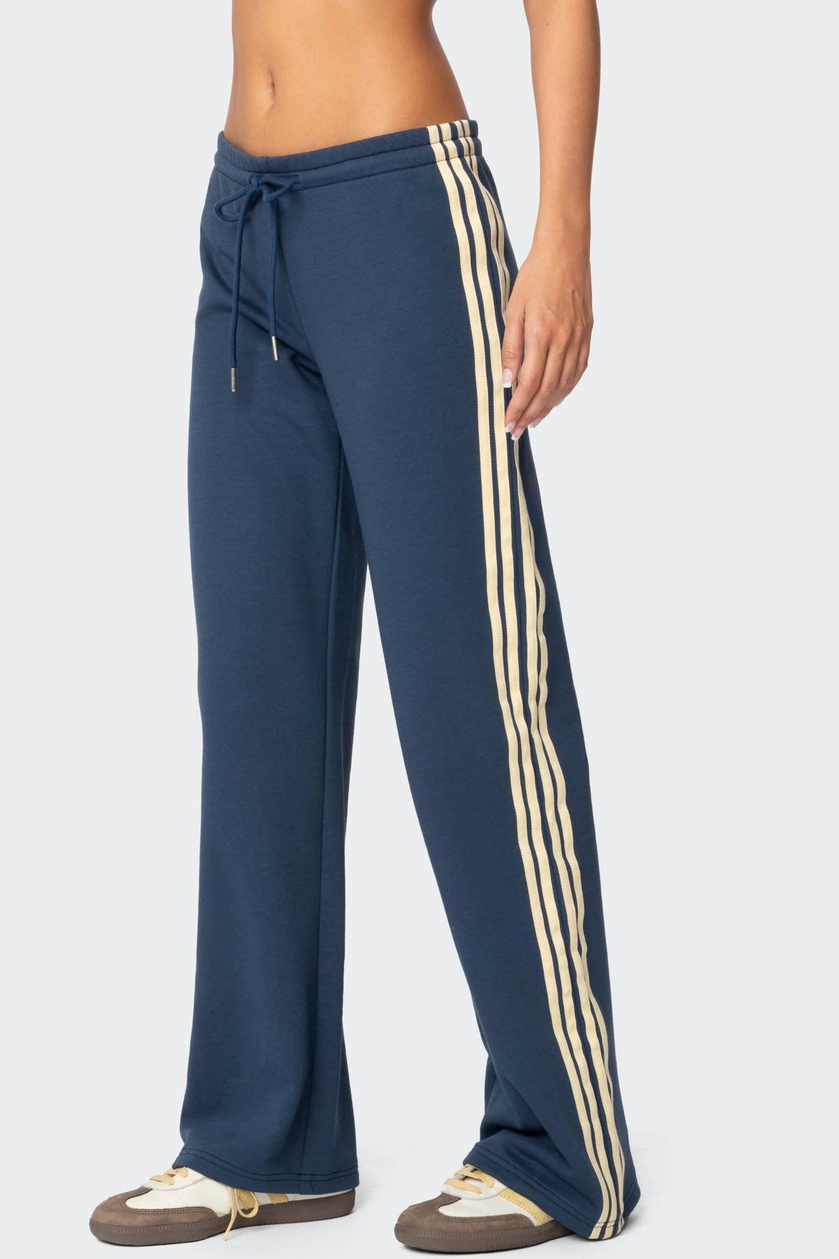 Averie Contrast Striped Sweatpants Product Image