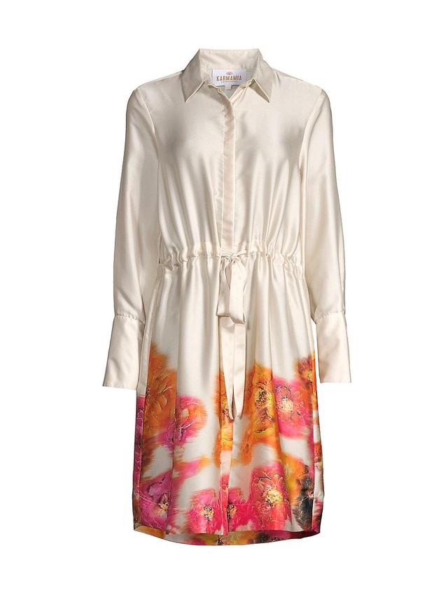 Womens Nakita Floral Satin Dress Product Image